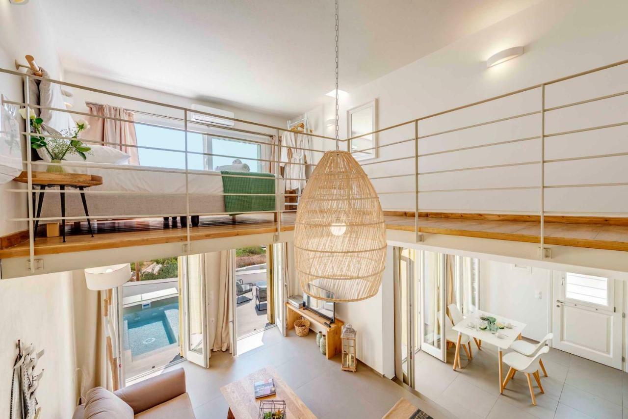 Villa Alba In Syros With Private Jacuzzi Azolimnos Exteriér fotografie