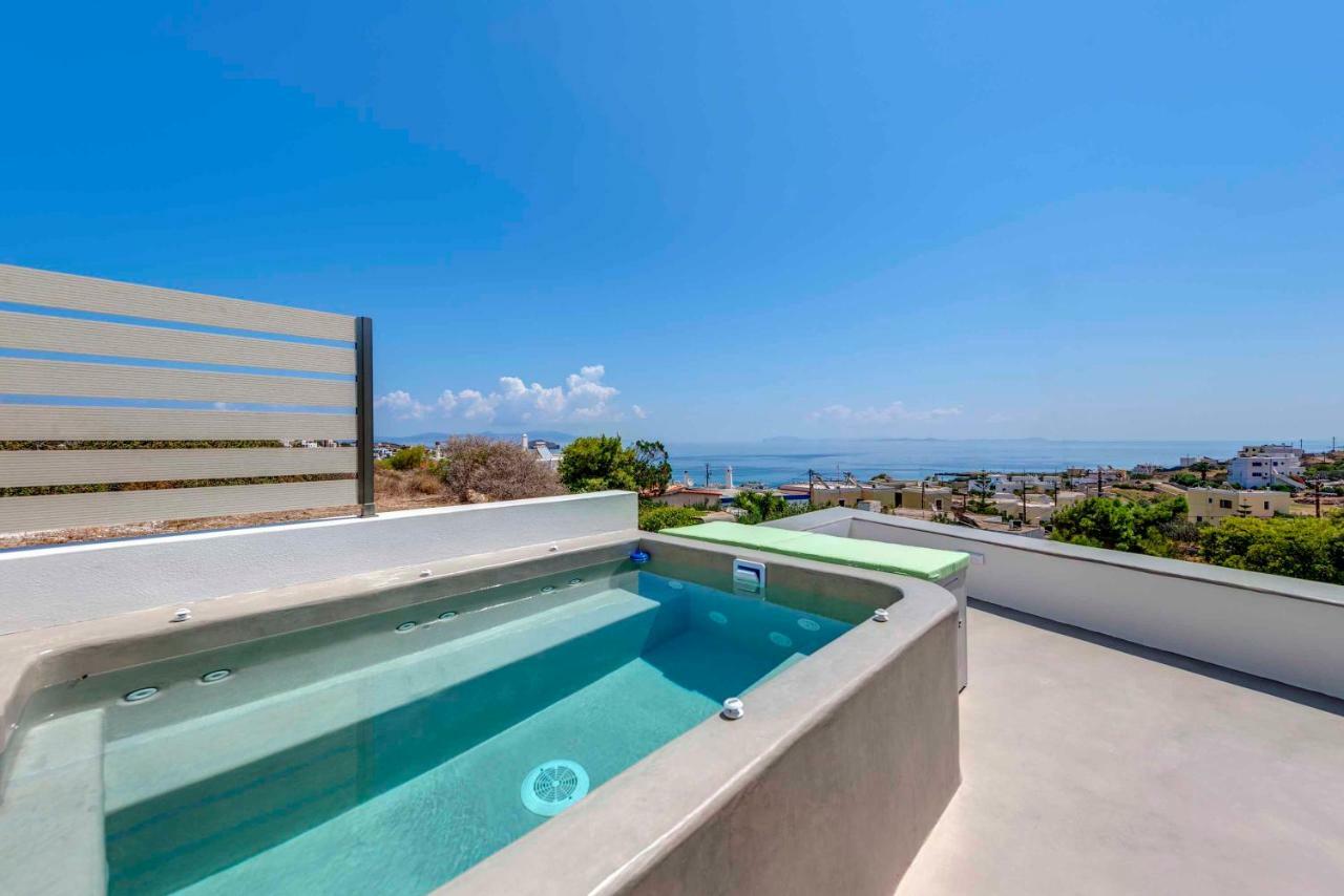 Villa Alba In Syros With Private Jacuzzi Azolimnos Exteriér fotografie