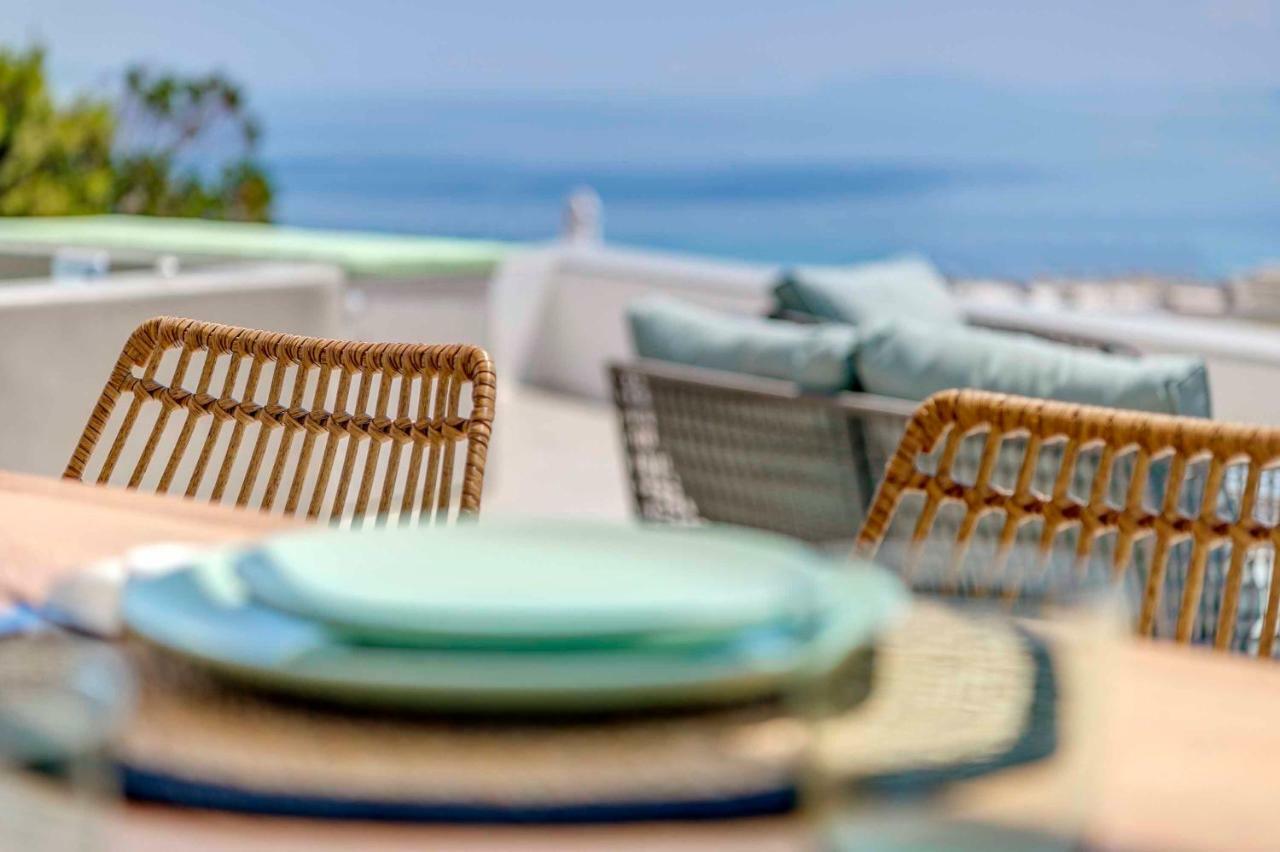 Villa Alba In Syros With Private Jacuzzi Azolimnos Exteriér fotografie