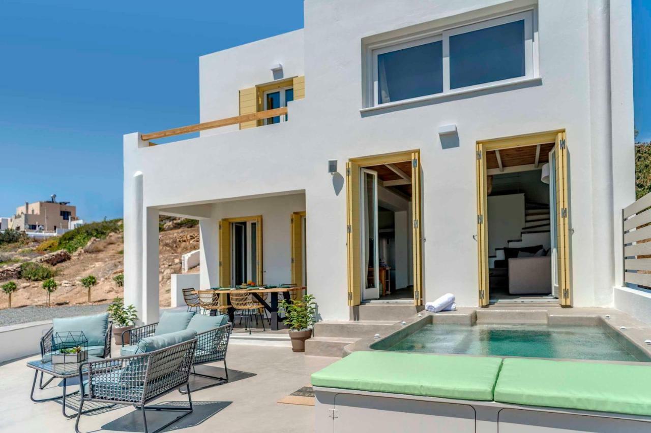 Villa Alba In Syros With Private Jacuzzi Azolimnos Exteriér fotografie